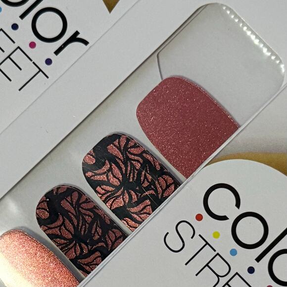 New Color Street “Wing It On” Copper Glitter Butterfly Wing Motif Nail Strips - Picture 1 of 1
